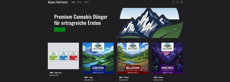 Alpine Nutrients Shop Placeholder